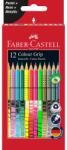 Faber-Castell Színes ceruza készlet 12db-os Grip (pasztell, neon, metál színek)