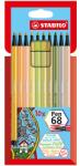 STABILO Pen 68 rostirón 10 db-os készlet (KP)