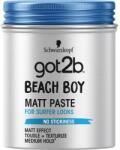 Got2B Pasta Texturizanta cu Efect Mat - Schwarzkopf Got2b Beach Boy Matt Paste For Surfer Looks No Stickiness, 100 ml