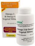 Hofigal Omega 3 si Omega 6 Vegetal Hofigal 900 mg, 40 capsule