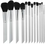 Mimo Set 12 Pensule Gri pentru Machiaj - Mimo Makeup Brush Grey, 12 buc