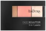 Isadora Paleta pentru Contur Isadora - Face Sculptor 3 in 1, Nuanta 60 Warm Peach, 12 g