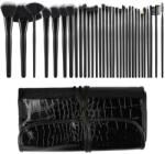 Mimo Set 32 Pensule Negre pentru Machiaj - Mimo Makeup Brush Black, 32 buc