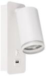 ILLUMAXX Spot de perete cu încărcător USB 1xGU10/35W/230V alb (OS0030)