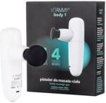 Vitammy Aparat de masaj tip pistol Vitammy Body 1, portabil, 5 capete de masaj, 4 trepte de viteza, baterie litiu-ion, USB-C (Alb) (VitammyBody1) Aparat de masaj