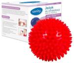 Sanity Minge Sanity Safe & Helpful, 2 in 1, pentru reabilitare si masaj, 9 cm, tip arici, Rosu (mingesanity9cm)