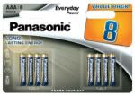 Panasonic LR03EPS-8BW 1, 5V AAA/mikro tartós alkáli elem 8 db/csomag (LR03EPS-8BW)