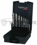 Terrax A245057TX HSS Gépi menetfúró készlet, egyenes hornyú M3-M12 (A245057TX)