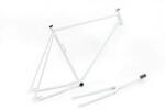 Csepel Royal 4* 2022 fixi-single speed kerékpár váz és villa szett, acél, fehér, 600-as vázméret