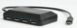  USB Hub 4portos Maxxter ACT-HUB3C-4P (ACT-HUB3C-4P) - patronbolt