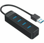 ORICO USB Hub 4portos Orico TWU3-4A-BK-EP USB 3.0 (TWU3-4A-BK-EP) - patronbolt
