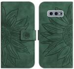  ART SUN FLOWER Husa portofel cu curea Samsung Galaxy S10e verde