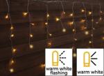 TRACON Tracon CHRIOSW5WW Karácsonyi sziporkázó jégcsapfényfüggöny, kültéri/beltéri 230VAC, 5+5M, 125LED, 3, 6W, meleg fehér ( 2600-2700K ) színhőmérséklettel, IP44 ( CHRIOSW5WW ) (CHRIOSW5WW)