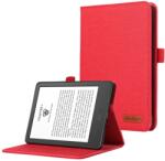  FABRIC Husă rabatabilă pentru Amazon Kindle 2022 (generația a 11-a) roșie