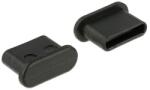 Delock Porvédő USB Type-C female fogantyú nélkül 10 db fekete (64014) - macropolis