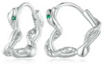 Ékszerkirály Ezüst fülbevaló, szív kígyóval (1005005955152640)