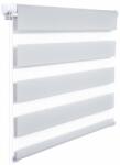 Woltu 100X150 cm sávos roló, dupla roló, zebra roló, fúrás nélkül, szürke - mindentjoaron