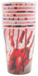 ESPA NV Halloweeni party pohár készlet 8 db-os 2, 5 dl-es - Véres kezek mintával (74774)