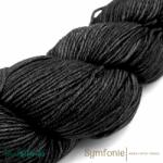 Symfonie Viva 1019 Black Pepper - fekete gyapjú fonal
