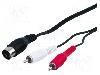 Goobay Cablu RCA - DIN, 1.5m, Goobay - 50014