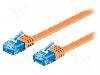Goobay Cablu patch cord, Cat 6a, lungime 0.5m, U/UTP, Goobay - 96299
