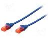 ASSMANN Patch cord Cat 5e, U/UTP, conexiune 1: 1, 3m, DIGITUS - DK-1512-030/B