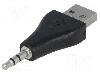 Goobay Cablu Jack 3, 5mm 3pin mufa, USB A mufa, USB 2.0, lungime Lungime cablu, Culoare izolaţie, Goobay - 93981