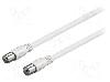 Goobay Cablu adaptor coaxiala 9, 5mm mufa, coaxiala 9, 5mm priza, 3m, 75, Goobay - 58809