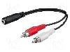 Goobay Cablu Jack - RCA, 0.2m, Goobay - 50092