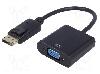 Akyga Cablu Tip cablu de conectare, DisplayPort mufa, D-Sub 15pin HD soclu, 0.15m, Culoare izolaţie, AKYGA - AK-AD-36