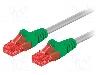 Goobay Patch cord Cat 6, U/UTP, cross-over, 1m, Goobay - 68471