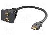 Goobay Cablu Tip cablu de conectare, HDMI mufa, HDMI soclu x2, 0.1m, Culoare izolaţie, Goobay - 68784