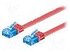 Goobay Cablu patch cord, Cat 6a, lungime 2m, U/UTP, Goobay - 96322