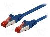 Goobay Cablu patch cord, Cat 6, lungime 0.25m, S/FTP, Goobay - 95452