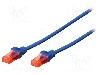 ASSMANN Patch cord Cat 6, U/UTP, conexiune 1: 1, 5m, DIGITUS - DK-1617-050/B