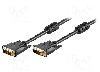 Goobay Cablu DVI - DVI, din ambele parţi, DVI-D (24+1) mufa, 15m, negru, Goobay - 93951