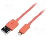 LogiLink Cablu mufa Apple Lightning, USB A mufa, USB 2.0, lungime 1m, roz, LOGILINK - UA0200