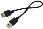 Goobay Cablu USB A mufa, USB A soclu, USB 2.0, lungime 0.3m, negru, Goobay, 68622, T146053