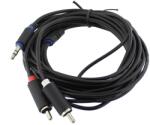 Cabletech Cablu jack 3, 5mm tata - 2 x RCA tata, 5m, Cabletech - 401834