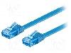 Goobay Cablu patch cord, Cat 6a, lungime 0.5m, U/UTP, Goobay - 96295