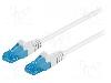 Goobay Patch cord Cat 6a, U/UTP, conexiune 1: 1, rotund, 1m, Goobay - 59824