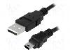 LogiLink Cablu USB A mufa, USB B mini mufa, USB 2.0, lungime 3m, negru, LOGILINK - CU0015