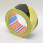  Ragasztószalag TESA 60760 50mm/33m fekete-sárga PVC/NK/150my padlójelölő