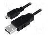 LogiLink Cablu USB A mufa, USB B micro mufa, Versiune, lungime 5m, negru, LOGILINK - CU0060
