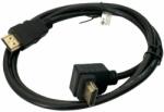 Goobay Cablu HDMI tata, HDMI tata, mufa cotita, 1m, negru, Goobay, 31915, T199879