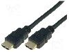 ASSMANN Cablu HDMI - HDMI, din ambele parţi, HDMI mufa, 3m, negru, ASSMANN - AK-330107-030-S
