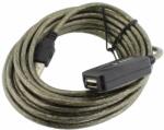  Cablu prelungitor USB tata la USB tata, cu amplificarea, 5m, 128178