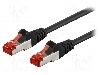 Goobay Cablu patch cord, Cat 6, lungime 0.25m, S/FTP, Goobay - 95458