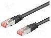 Goobay Cablu patch cord, Cat 6a, lungime 1m, S/FTP, Goobay - 93685