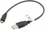 Goobay Cablu USB A tata, USB B mini tata, USB 2.0, lungime 0.3m, negru, Goobay, 93229, T145577